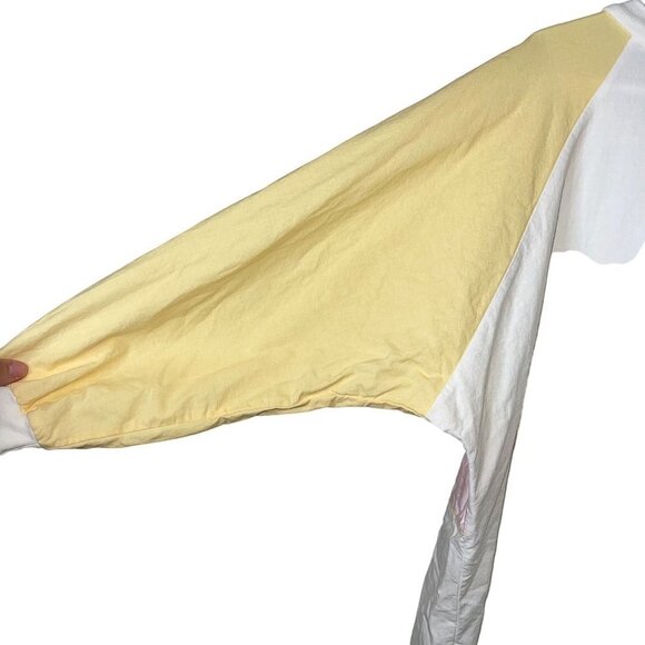 Coco Bay Miami Vintage Womens Top Size Large White Long Sleeve Flamingo Cotton - Picture 10 of 11